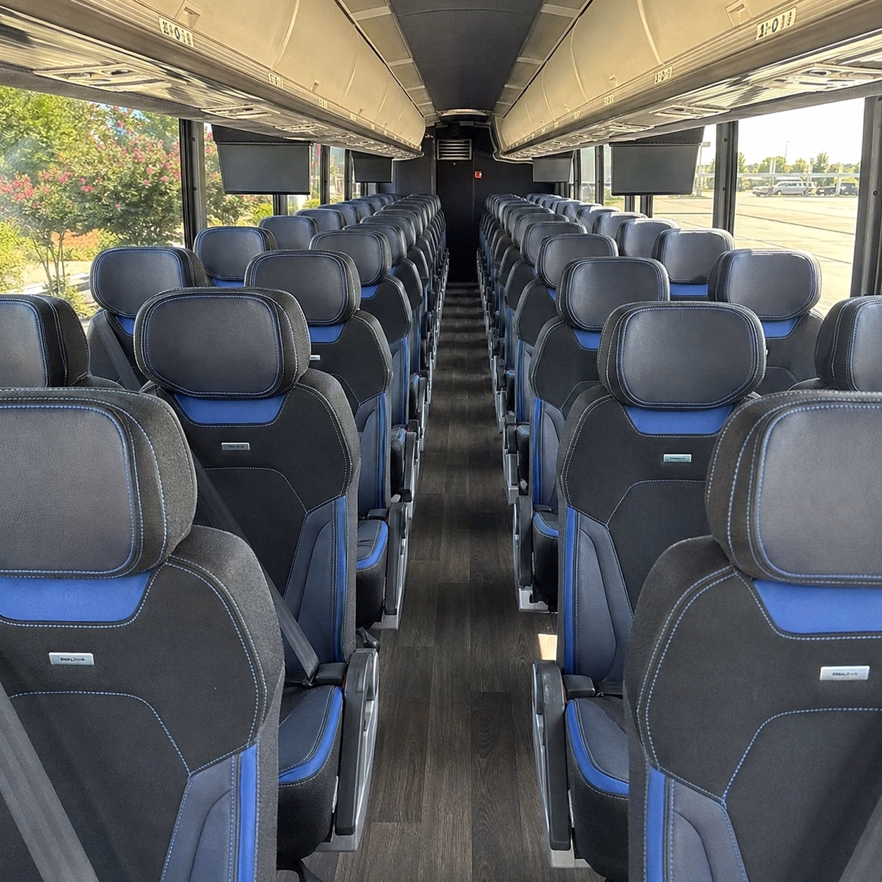 henderson charter bus rental interior